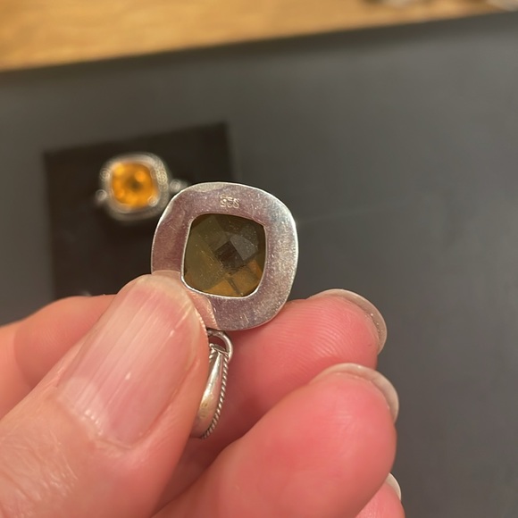 Citrine set in Sterling silver jewelry set - Picture 2 of 10